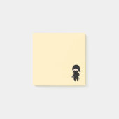 Post-it® Tiny Ninja tenant l'étoile à projeter sur Jaune (Devant)
