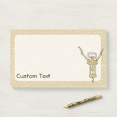 Post-it® Tire-bouchon (Sur un bureau)