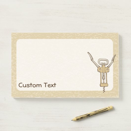 Post-it® Tire-bouchon (Sur un bureau)