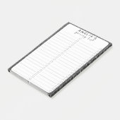 Post-it® Tissu noir gris rayé gris gris rayé (Incliné)