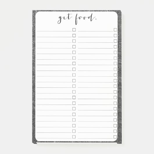 Post-it® Tissu noir gris rayé gris gris rayé (Devant)