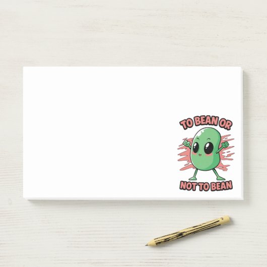 Post-it® To bean or not to bean (Sur un bureau)