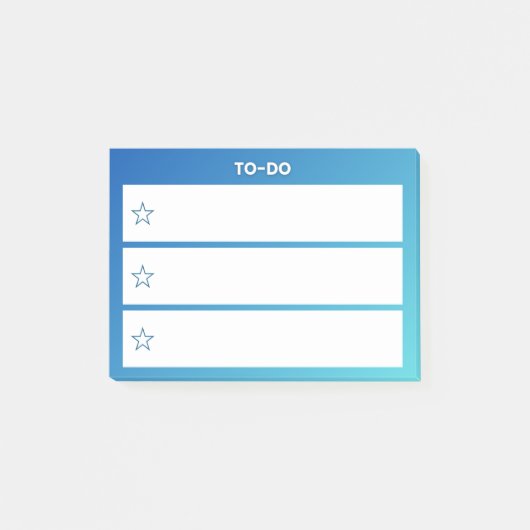 Post-it® TO-DO Checklist Sticky Notes – 3 Line Task Pad (Devant)
