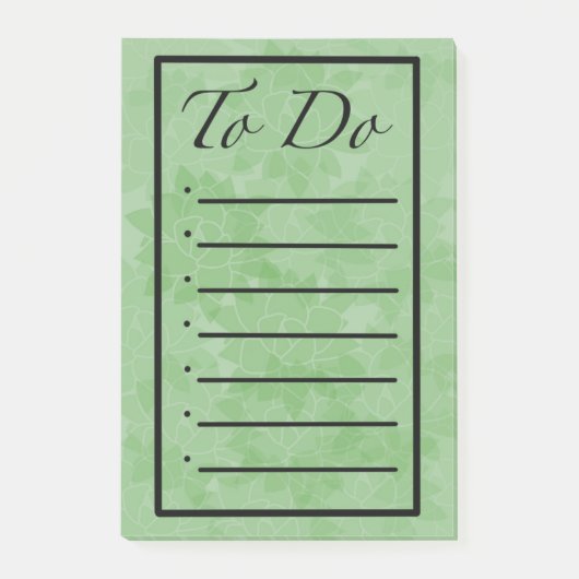 Post-it® To Do List with Pointy Succulents (Devant)
