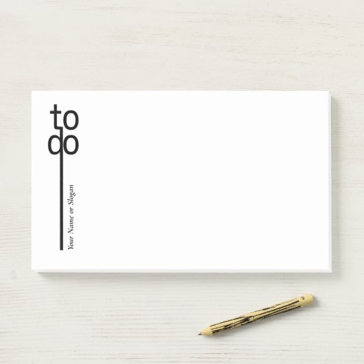 Post-it® To Do Personalized Post It Notes (Sur un bureau)