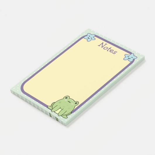 Post-it® Toad De Grenouille Et Étoiles (Incliné)