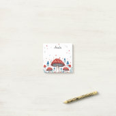 Post-it® Toadstool Whimsical Personnalisé (Sur un bureau)