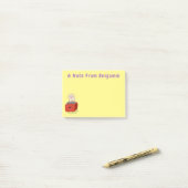 Post-it® Toast de Cute kawaii et dessin animé de grille-pai (Sur un bureau)