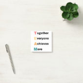 Post-it® Together Everyone Achieves More 2 (Bureau)
