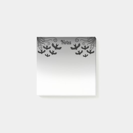Post-it® Toile d'araignée chauves-souris gothiques (Devant)