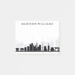 Post-it® Tokyo, Japon horizon noir et blanc de   de ville