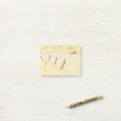 Post-it® Tolouse-Lautrec Dancing Girls Yellow Poster Art (Sur un bureau)