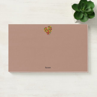 Post-it® Tombez amoureux - Feuilles d'automne - Grand forma