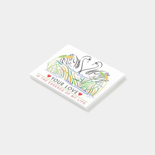 Post-it® Ton amour est l'essence (Incliné)