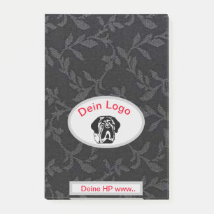 Post-it® Ton image de Mastiff Bulldog Logo Scotch