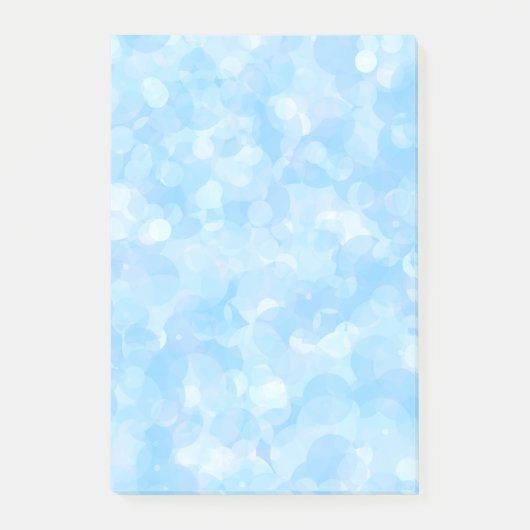 Post-it® Tons bleu pâle, joyeux mousseux look (Devant)