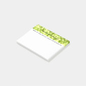 Post-it® Tons de mosaïque verte (Incliné)