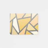 Post-it® Tons de motif en vitrail jaune (Devant)