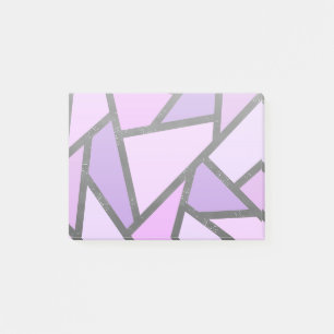Post-it® Tons du motif en vitrail lilas