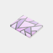 Post-it® Tons du motif en vitrail lilas (Incliné)