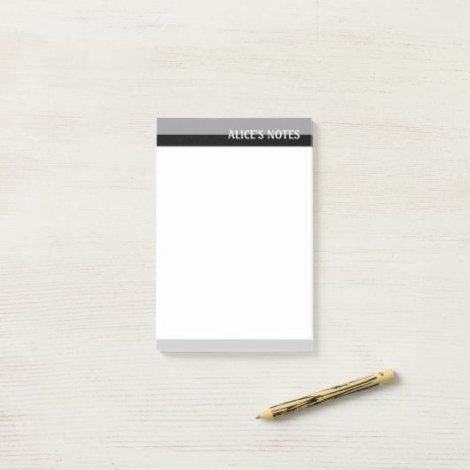 Post-it® Tons gris (Sur un bureau)