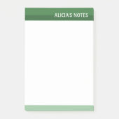Post-it® Tons verts (Devant)