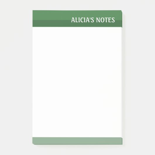 Post-it® Tons verts (Devant)