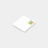 Post-it® Tortue avec une tasse de petits post-its de thé (Incliné)