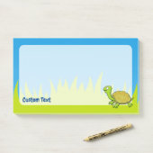 Post-it® Tortue caricaturale (Sur un bureau)