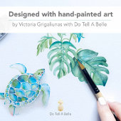 Post-it® Tortue de mer aquarelle tropicale