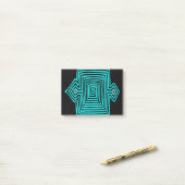 Post-it® Tortue Mola Panama - Noir Bleu (Sur un bureau)