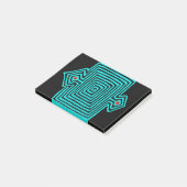 Post-it® Tortue Mola Panama - Noir Bleu (Incliné)