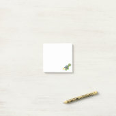 Post-it® Tortue volante avec un Jetpack (Sur un bureau)