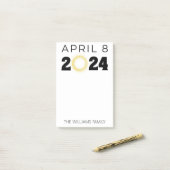 Post-it® Total Solaire Eclipse USA 8 avril 2024 (Sur un bureau)