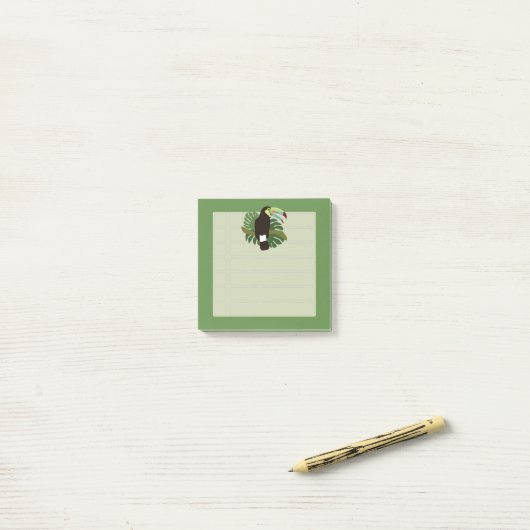 Post-it® Toucan (Sur un bureau)