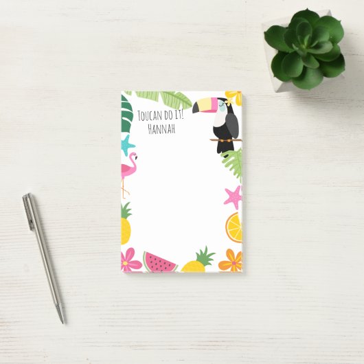Post-it® Toucan Tropical Coloré (Bureau)