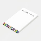 Post-it® Touches de piano arc-en-ciel, verticales (Incliné)