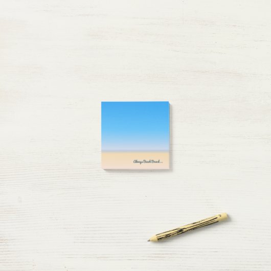 Post-it® Toujours Beach Bound Pastel (Sur un bureau)
