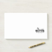 Post-it® toujours reconnaissant - typographie (Sur un bureau)