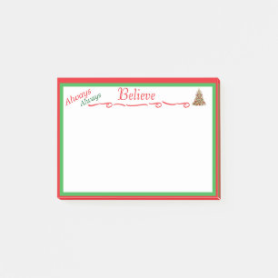 Post-it® Toujours Toujours Croire en Noël personnalisé 3m