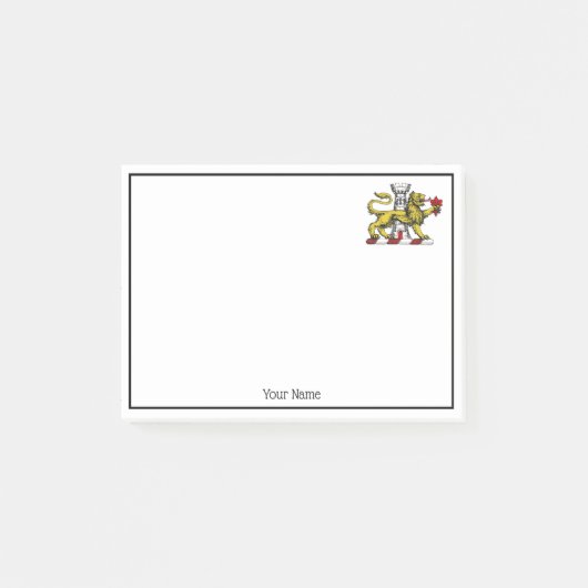 Post-it® Tour Lion Fleur de Lis Crest Emblem C (Devant)