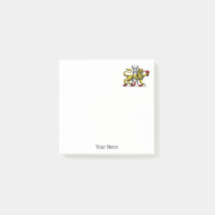 Post-it® Tour Lion Fleur de Lis Crest Emblem C