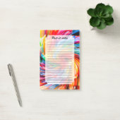 Post-it® Tourbillon Moderne Abstrait Arc-en-Ciel Vibrant (Bureau)