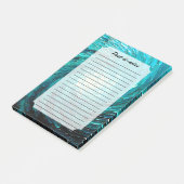 Post-it® Tourbillon océan turquoise abstrait (Incliné)