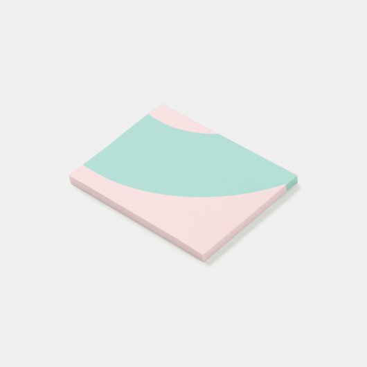 Post-it® Tourbillons roses et verts (Incliné)