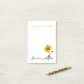 Post-it® Tournesol (Sur un bureau)