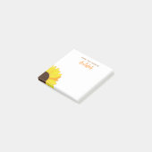 Post-it® tournesol customisé (Incliné)