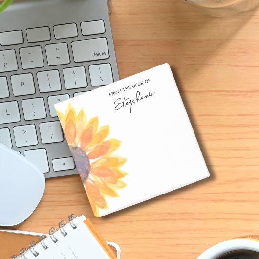 Post-it® Tournesol customisé Du Bureau De