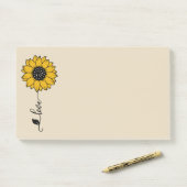 Post-it® Tournesol d'amour (Sur un bureau)