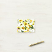 Post-it® Tournesol d'aquarelle 7 (Sur un bureau)